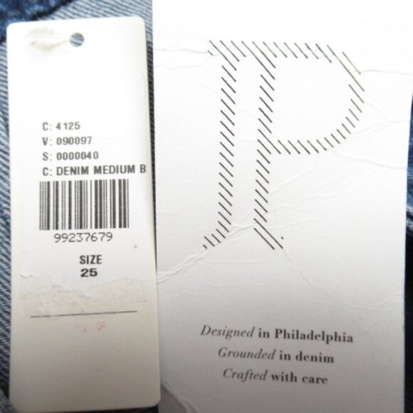 Anthropologie Pilcro 100% Cotton Slant-Pleated Denim Mini Skort Medium Blue 25 - Picture 12 of 12